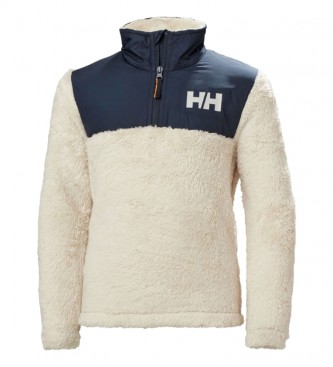 Helly Hansen FW20 para criança. Casaco Jr Champ 1/2 Zip Midlayer bege