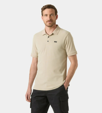 Helly Hansen para hombre. 50584 Polo Driftline beige (XL), Casual, Algodón, Manga corta