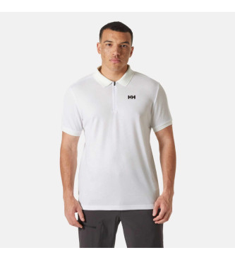 Helly Hansen para hombre. 34503 Polo Half-Zip blanco (M), Casual, Deportivo, Multideporte, Manga corta, Poliéster Reciclado, Sostenible