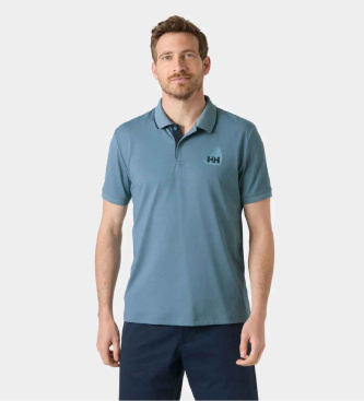 Helly Hansen para hombre. 34545 Polo Hp Figari azul (XL), Casual, Poliamida, Manga corta