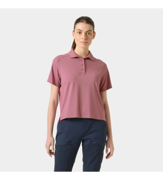 Helly Hansen para mujer. 34591 Polo Hp Salina rosa (M), Casual, Poliamida, Manga corta