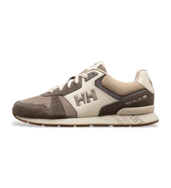 Helly Hansen para hombre. 11994 Zapatillas de piel Anakin 2 marrón (41), Plano, Cordones, Casual
