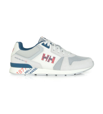 Helly Hansen para hombre. 11994 Zapatillas de piel Anakin gris (46), Blanco, Plano, Cordones, Casual