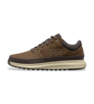 Helly Hansen para hombre. 11991 Zapatillas de Piel Beckett marrón (42), Plano, Cordones, Casual
