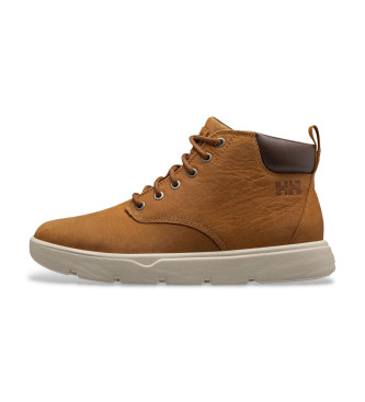 Helly Hansen para hombre. 11738 Zapatillas de Piel Pinehurst marrón (46), Plano, Cordones, Casual