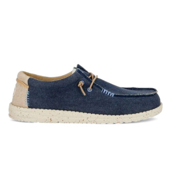 HeyDude para homem. Wally Coastline Mocassins Juta Marinha HeyDude