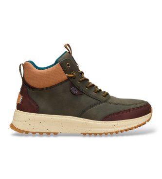 HeyDude For Man. HD42059 Olive Green Tahoe Classic Ankle Boots (43), Flat, Laces, Casual