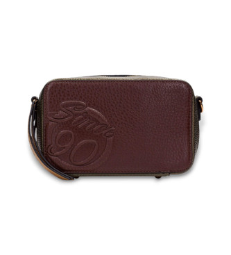 Hispanitas para mujer. BI254158 Bolso Samba Met marrón (35), Casual, Poliuretano