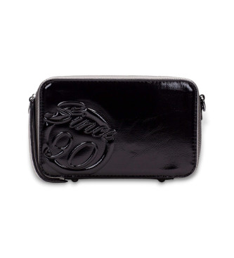 Hispanitas para mujer. BI254158 Bolso Samba Met negro (35), Casual, Poliuretano