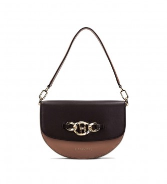 Hispanitas para mujer. BI233055 Bolso solapa Cocoa marrón (OSFA), Negro, Casual, Poliuretano, Hispanitas outlet 2024.