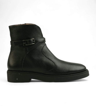 Hispanitas para mujer. HI243615 Botines de Piel Cervo negro (40), 3 a 5cm, Cremallera, Casual