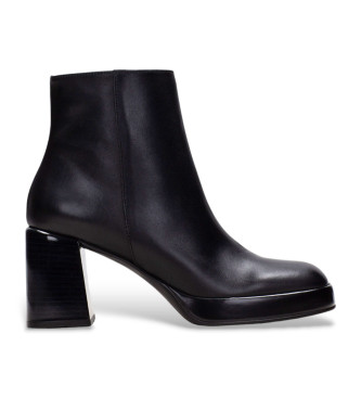 Hispanitas para mujer. HI243674 Botines de piel charol negro (37), 5 a 8cm, Cremallera, Casual