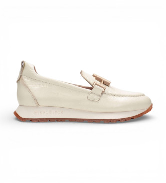 Hispanitas para mujer. HV253949 Mocasines de Piel Boleromet beige (39), 3 a 5cm, Ninguno, Casual