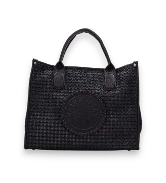 Hispanitas para mujer. BV264717 Bolso Marrakech Rígido negro (35), Casual, Poliuretano