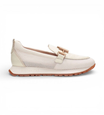 Hispanitas para mujer. HV253919 Mocasines de Piel Melbourne beige (42), 3 a 5cm, Ninguno, Casual