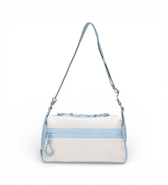 Hispanitas para mujer. BV253845 Bolso Samba Met blanco (OSFA), Casual, Poliuretano