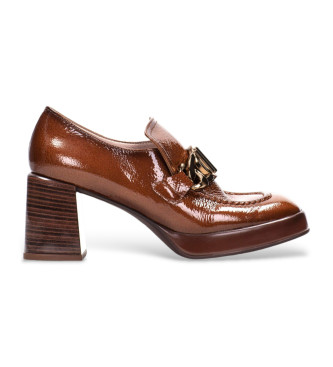 Hispanitas para mujer. HI233022 Mocasines de piel marrón (36), 3 a 5cm, Ninguno, Casual, Fiesta, Hispanitas outlet 2024.