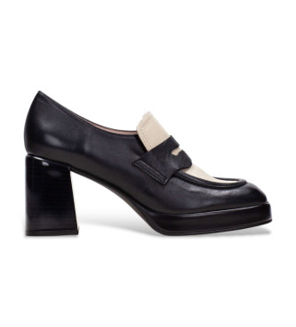 Hispanitas para mujer. CHI243697 Mocasines de Piel Uni negro (40), 3 a 5cm, Ninguno, Casual, Fiesta, Clásico