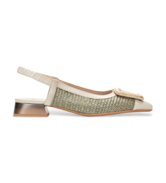 Hispanitas Para Mujer. RHV254046 Zapatos De Piel Dali Beige (35), 1 A 3Cm, Ninguno, Casual-image