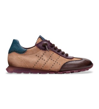 Hispanitas para mujer. CHI264964 Zapatillas de Piel Zinnia marrón (36), 1 a 3cm, Cordones, Casual