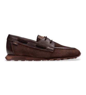 Hispanitas para mujer. HI264908 Zapatillas de Piel Zinnia marrón (36), 1 a 3cm, Cordones, Casual