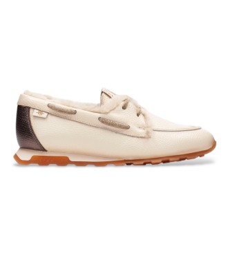 Hispanitas para mujer. PHI265189 Zapatillas de Piel Zinnia beige (36), 1 a 3cm, Cordones, Casual