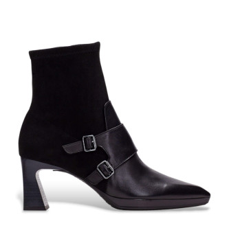 Hispanitas para mujer. HI254304 Botines de Piel Atlanta negro (39), 5 a 8cm, Cremallera, Casual