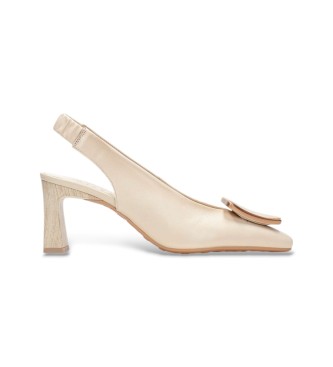 Hispanitas para mujer. HV264762 Zapatos de Piel Soho beige (41), 5 a 8cm, Ninguno, Casual, Fiesta, Clásico
