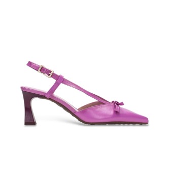 Hispanitas para mujer. HV264678 Zapatos de Piel con Lazo rosa (40), 5 a 8cm, Hebilla, Casual, Fiesta