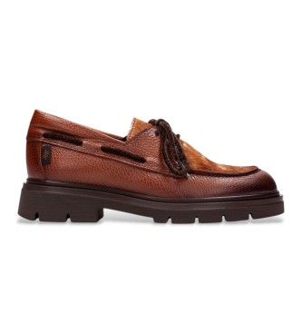 Hispanitas para mujer. BHI265185 Zapatos de Piel Newyork marrón (36), 1 a 3cm, Ninguno, Casual