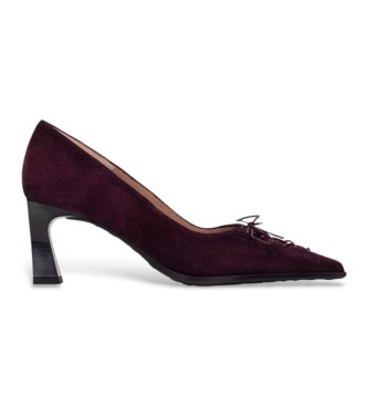 Hispanitas para mujer. HI264951 Zapatos de Piel Paris burdeos (36), 3 a 5cm, Ninguno, Fiesta, Granate