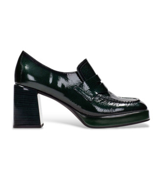 Hispanitas para mujer. HI243696 Zapatos de Piel Forest verde (39), 5 a 8cm, Ninguno, Casual