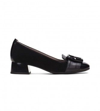 Hispanitas para mujer. HI232987 Zapatos de piel Manila Negro (38), Plano, Ninguno, Casual, Hispanitas outlet 2024.