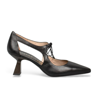 Hispanitas para mujer. HV243445 Zapatos soho de piel negro (37), 1 a 3cm, Cordones, Casual