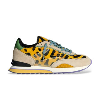 HOFF para mujer. 22503003 Zapatillas de piel Art animalprint (42), Plano, Cordones, Casual, Animal print
