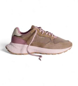 HOFF para mujer. 22435001 Zapatillas de piel Budapest Ii marrón, lila (42), Plano, Cordones, Casual