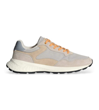 HOFF para hombre. 22535605 Zapatillas de piel City Mkii beige (45), Plano, Cordones, Casual, Gris