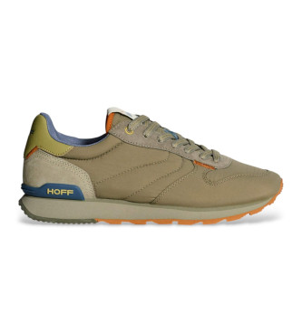 HOFF para hombre. 22517603 Zapatillas de piel Track & Field verde (46), Plano, Cordones, Casual