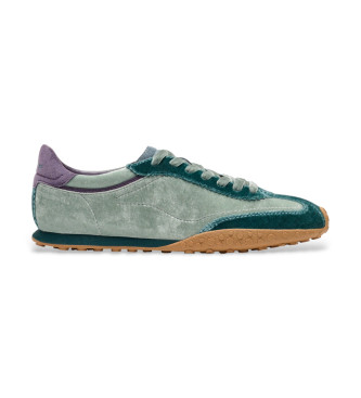 HOFF para mujer. 12661013 Zapatillas de Piel Velvet verde (38), Plano, Cordones, Casual