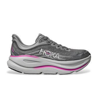 HOKA para mujer. 1162012 Zapatillas Bondi 9 gris (36), Plano, Cordones, Casual, Deportivo, Running, Multideporte