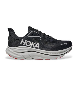 HOKA para hombre. 1162030 Zapatillas Clifton 10 negro (40 2/3), Plano, Cordones, Deportivo, Running, Multideporte