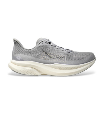 HOKA para hombre. 1147790 Zapatillas Mack 6 gris (11/2USA=45 1/3), Plano, 1 a 3cm, Cordones, Casual, Deportivo, Running, Multideporte