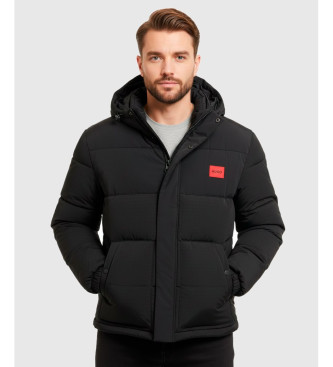 HUGO para hombre. 50547897 Abrigo Baro negro (S), Casual, Poliamida