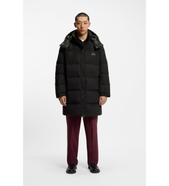 HUGO para hombre. 50546228 Abrigo Magnuso negro (M), Casual, Poliamida