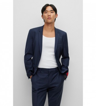 HUGO para hombre. 50446523 Americana ArtiM marino (52), Casual, Fiesta, Lana, Manga larga