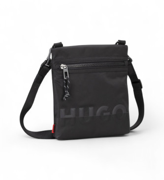 HUGO para hombre. 50547258 Bandolera Nosh negro (OSFA), Casual, Poliéster