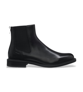 HUGO para hombre. 50558079 Botines de Piel Lysander negro (42), Plano, Ninguno, Casual