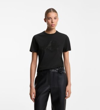 HUGO para mujer. 50570932 Camiseta Damacia negro