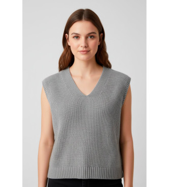 Hugo Para Mujer. 50554059 Chaleco Sliege Gris (M), Casual, Lana-image