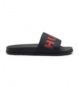 HUGO para hombre. 50498352 Chanclas Match It negro (41), Plano, Ninguno, Casual, Beachwear